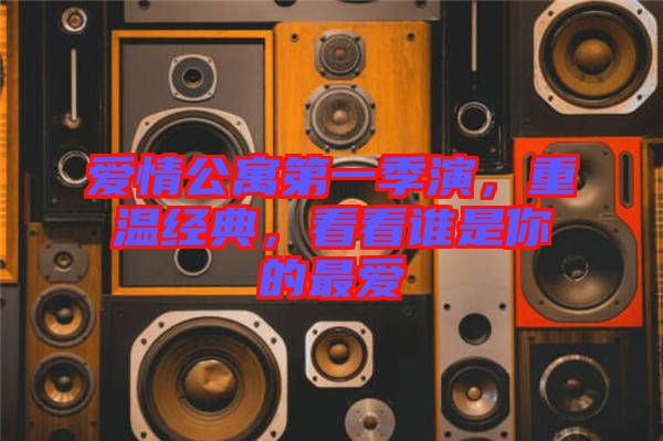愛情公寓第一季演,重溫經典,看看誰是你的最愛