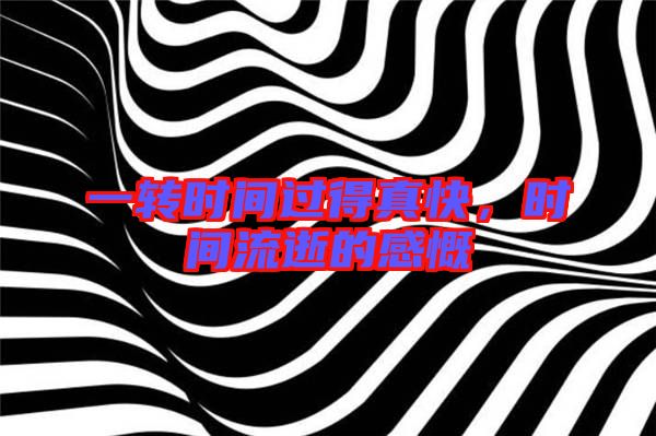 一轉(zhuǎn)時(shí)間過(guò)得真快,時(shí)間流逝的感慨