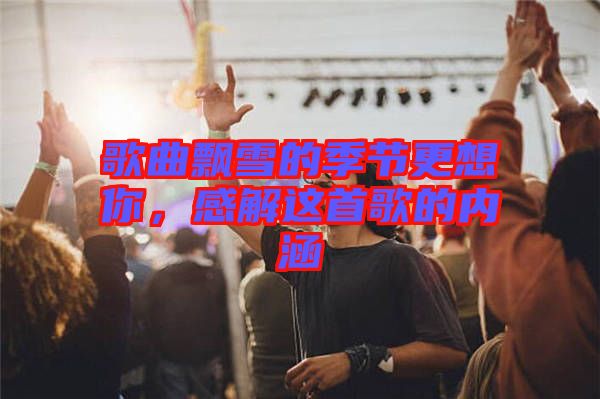 歌曲飄雪的季節更想你,感解這首歌的內涵