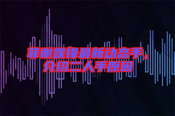 菲謝霆鋒最新動態手,介紹二人手原因