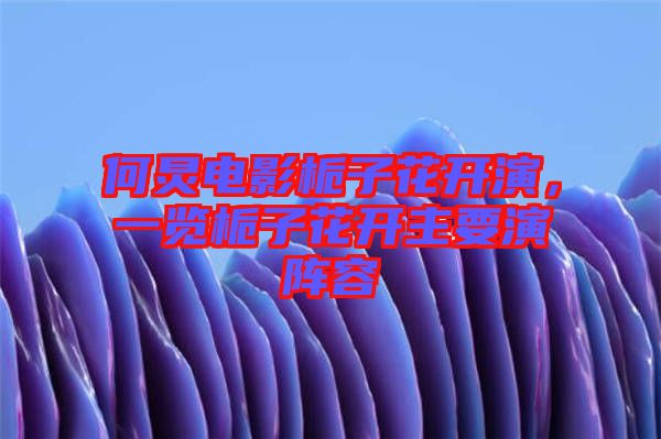 何炅電影梔子花開演,一覽梔子花開主要演陣容