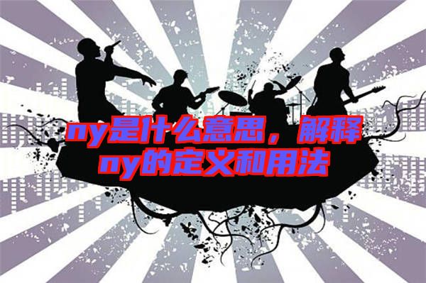 ny是什么意思，解釋ny的定義和用法