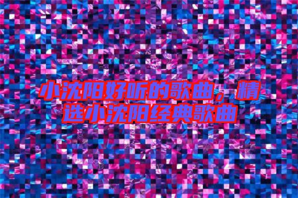 小沈陽好聽的歌曲,精選小沈陽經(jīng)典歌曲