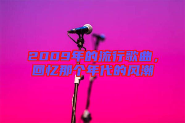 2009年的流行歌曲,回憶那個年代的風(fēng)潮