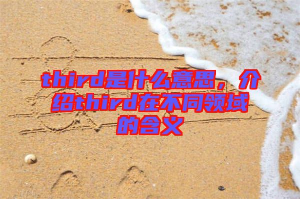 third是什么意思,介紹third在不同領(lǐng)域的含義