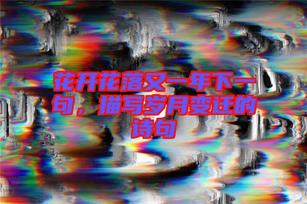 花開花落又一年下一句,描寫歲月變遷的詩句