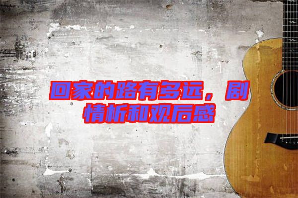 回家的路有多遠(yuǎn),劇情析和觀后感