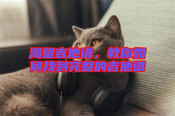 渴望吉他譜,教你如何找到完整的吉他譜