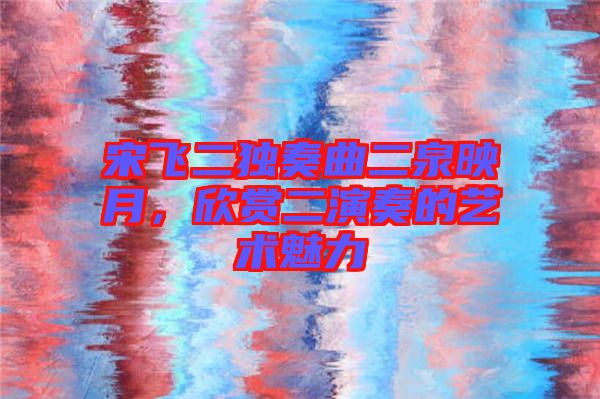 宋飛二獨奏曲二泉映月,欣賞二演奏的藝術魅力