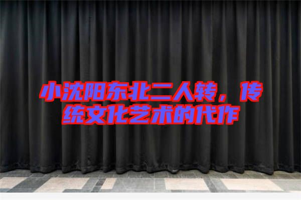 小沈陽東北二人轉,傳統(tǒng)文化藝術的代作