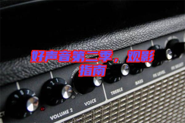 好聲音第二季，觀影指南