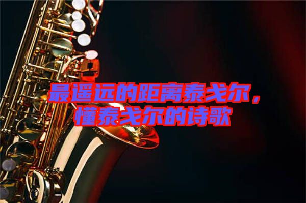 最遙遠(yuǎn)的距離泰戈?duì)枺└隊(duì)柕脑?shī)歌