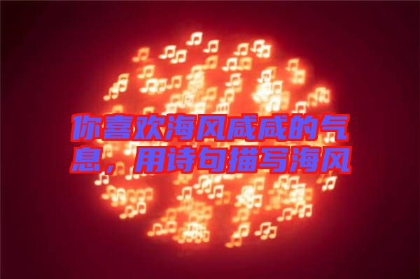 你喜歡海風咸咸的氣息,用詩句描寫海風