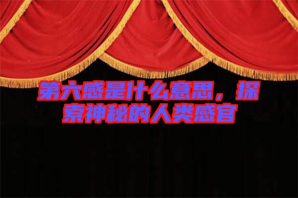 第六感是什么意思，探索神秘的人類感官