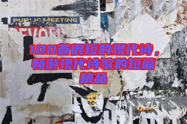 100首很短的現(xiàn)代詩，暢游現(xiàn)代詩歌的短篇精品