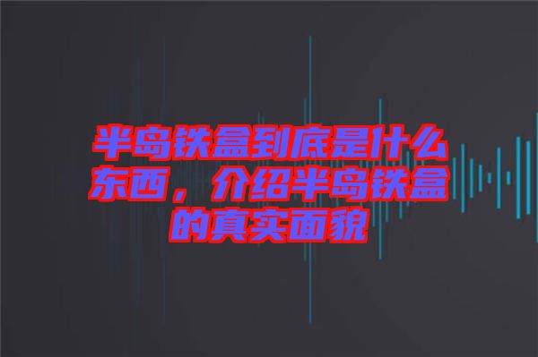 半島鐵盒到底是什么東西，介紹半島鐵盒的真實(shí)面貌