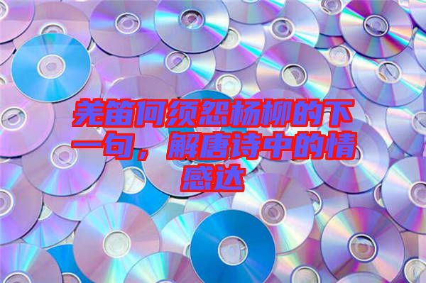 羌笛何須怨楊柳的下一句,解唐詩(shī)中的情感達(dá)