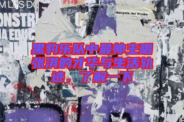 黑豹樂隊(duì)中最帥主唱張淇的才華與生活軌跡,了解一下