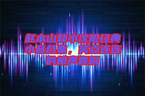 趙本山和小沈陽經典小品合集,笑點連連的相聲喜劇