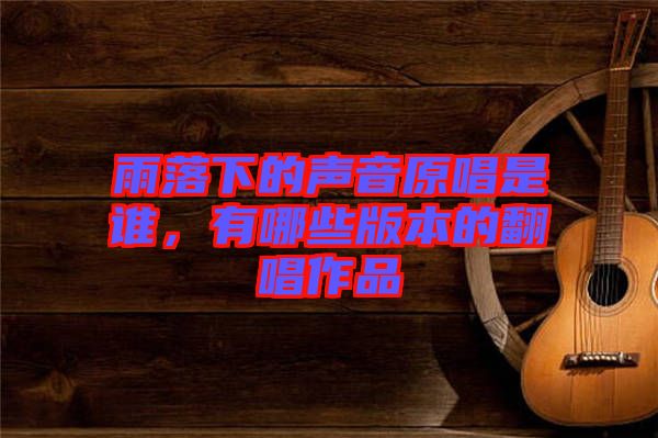 雨落下的聲音原唱是誰,有哪些版本的翻唱作品