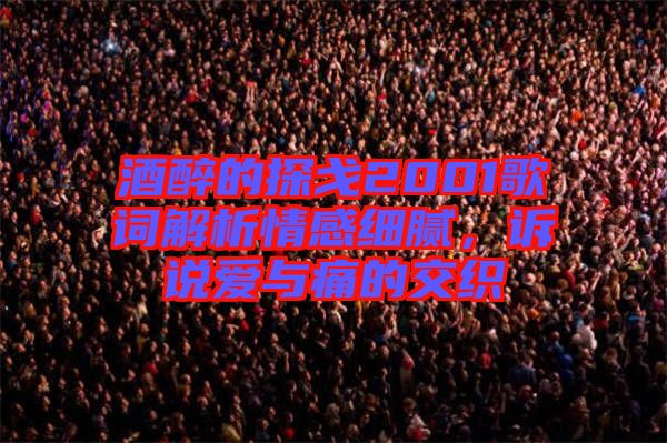 酒醉的探戈2001歌詞解析情感細(xì)膩,訴說愛與痛的交織