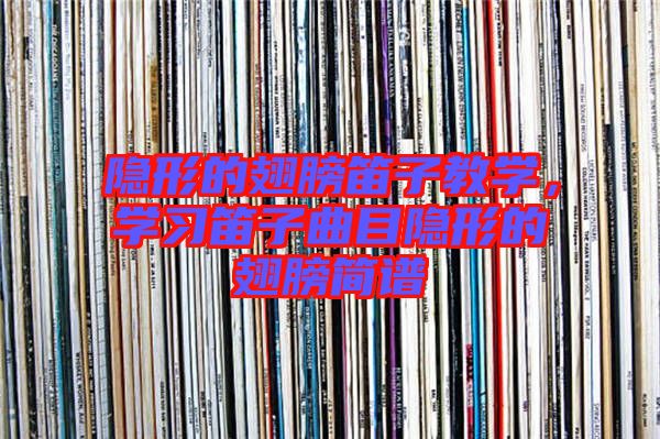 隱形的翅膀笛子教學,學習笛子曲目隱形的翅膀簡譜