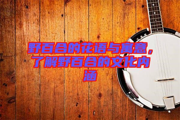 野百合的花語與寓意,了解野百合的文化內涵