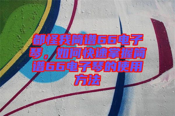 都怪我簡(jiǎn)譜66電子琴,如何快速掌握簡(jiǎn)譜66電子琴的使用方法