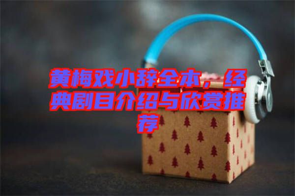 黃梅戲小辭全本,經典劇目介紹與欣賞推薦