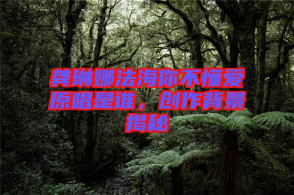 龔琳娜法海你不懂愛原唱是誰,創作背景揭秘