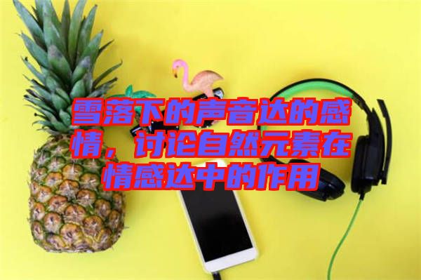 雪落下的聲音達(dá)的感情，討論自然元素在情感達(dá)中的作用