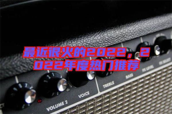 最近很火的2022，2022年度熱門推薦